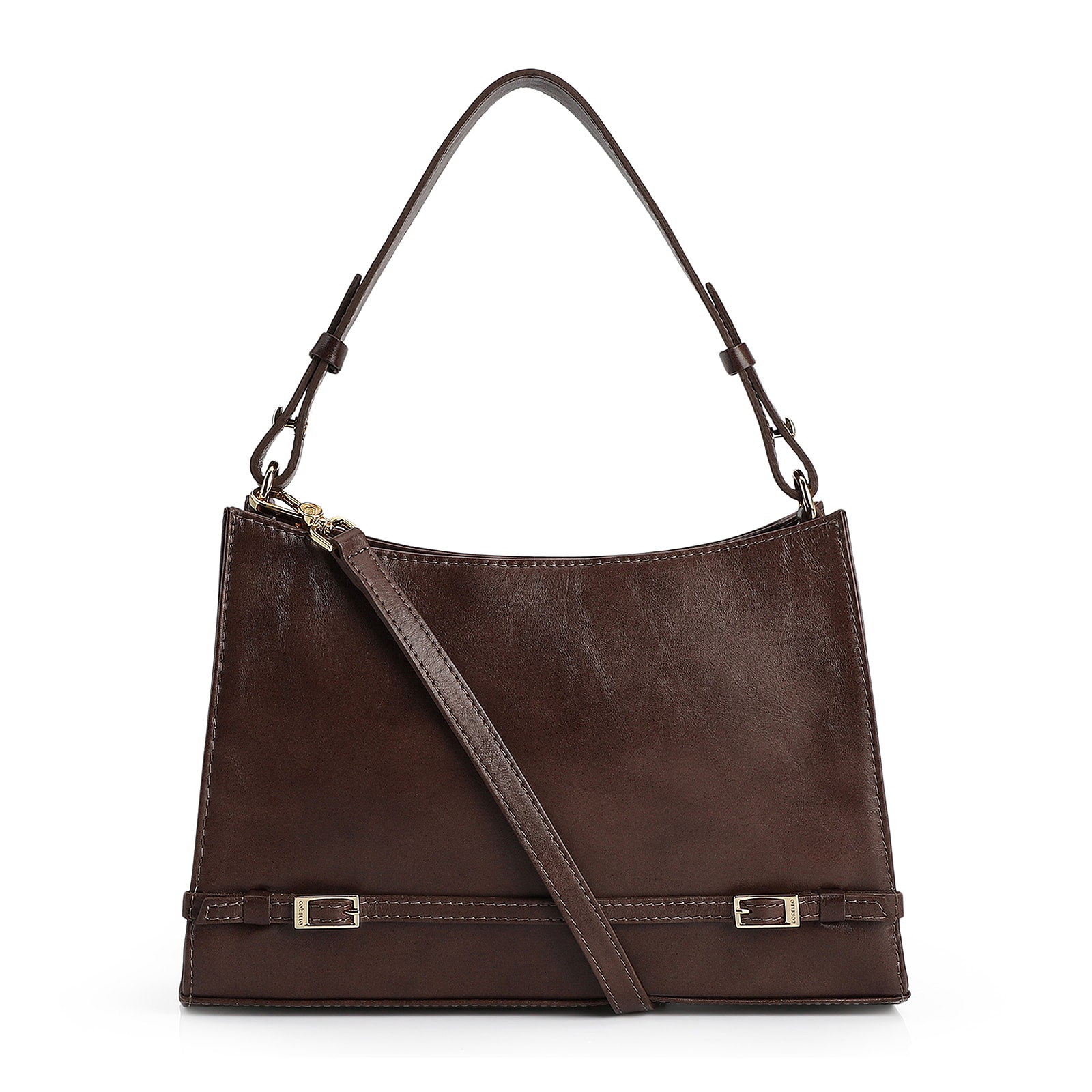 Bolsa De Ombro Couro Marrom
