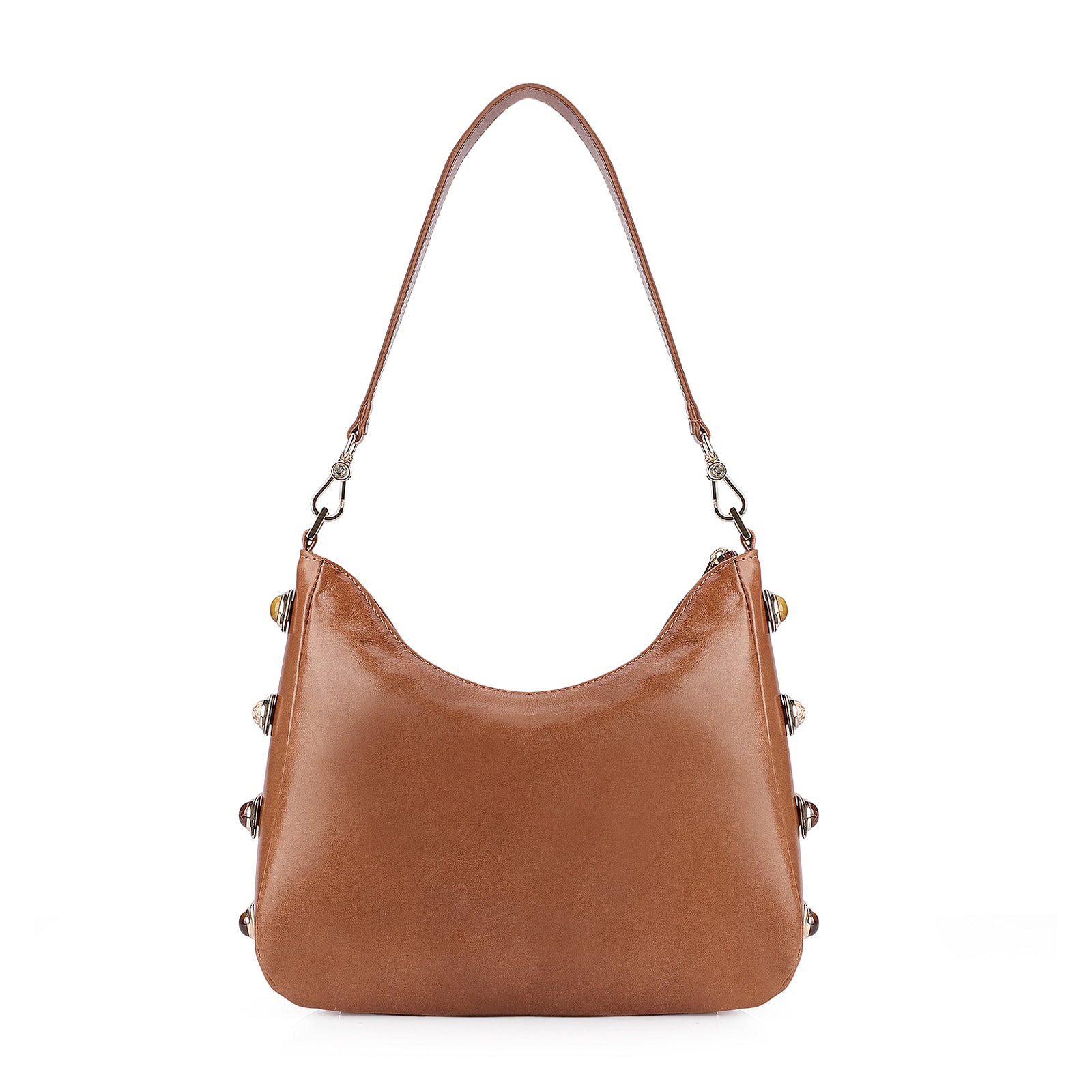 Bolsa De Ombro Couro Marrom