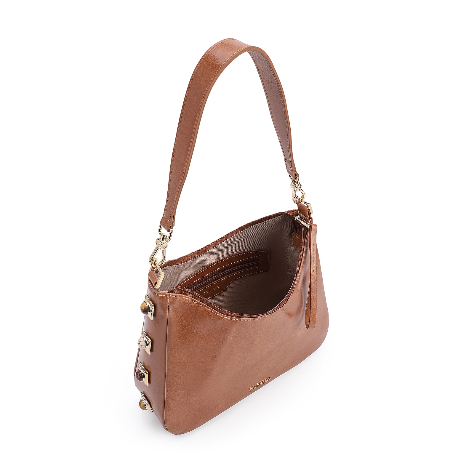 Bolsa De Ombro Couro Marrom