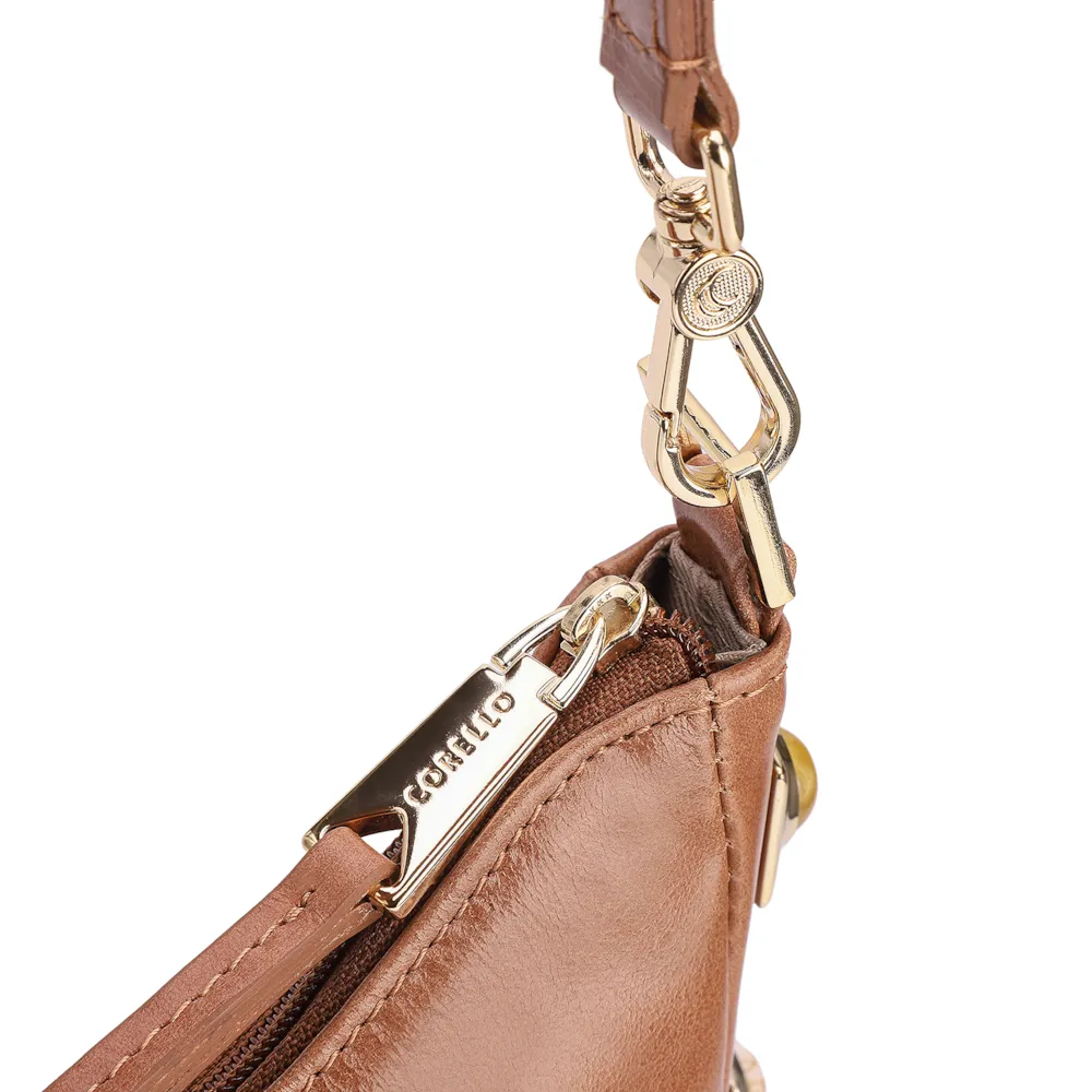 Bolsa De Ombro Couro Marrom - imagem 5
