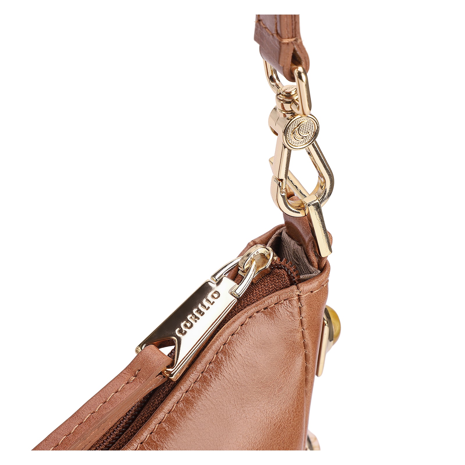 Bolsa De Ombro Couro Marrom