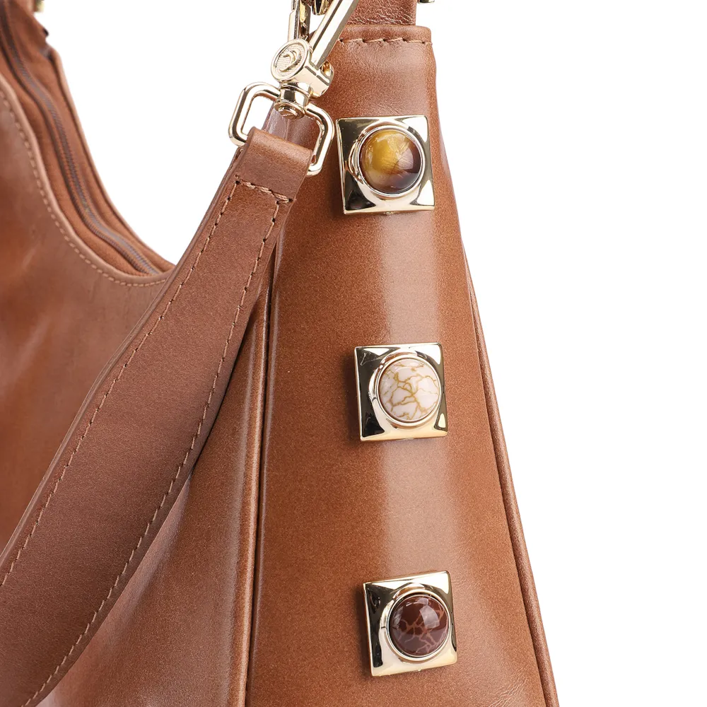 Bolsa De Ombro Couro Marrom - imagem 7