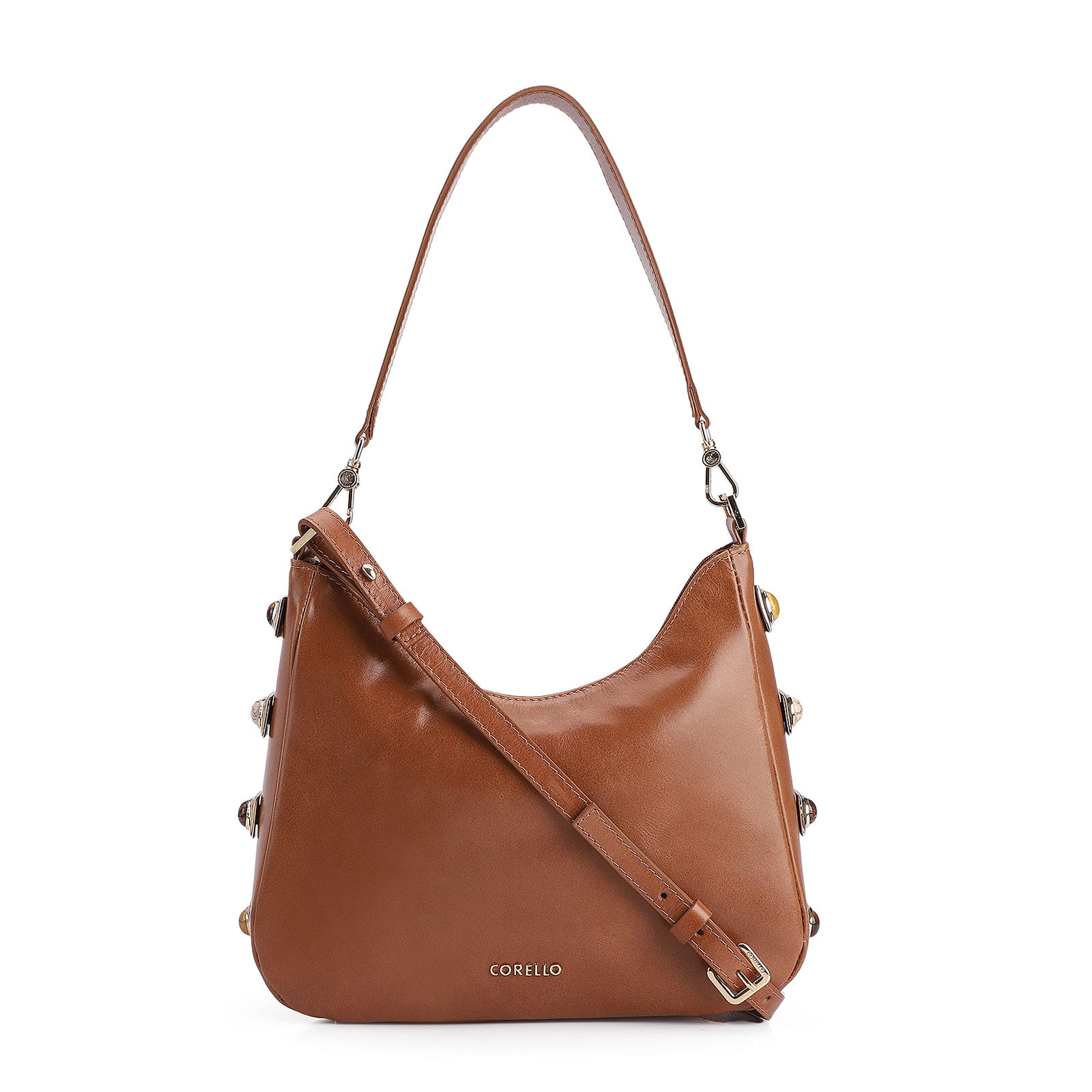 Bolsa De Ombro Couro Marrom