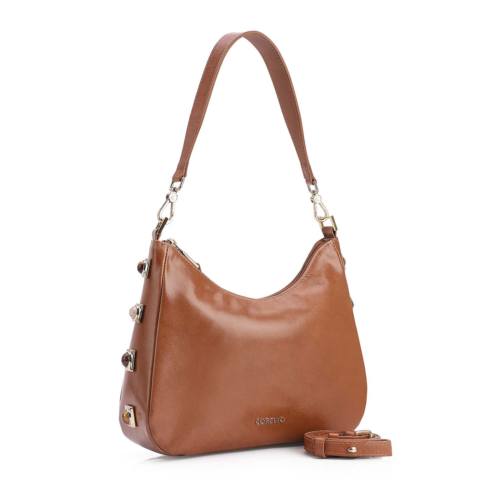 Bolsa De Ombro Couro Marrom