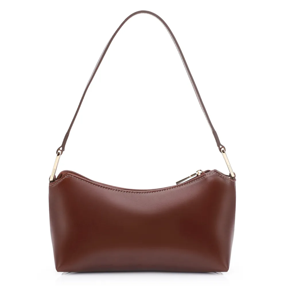 Bolsa De Ombro Couro Marrom - imagem 3