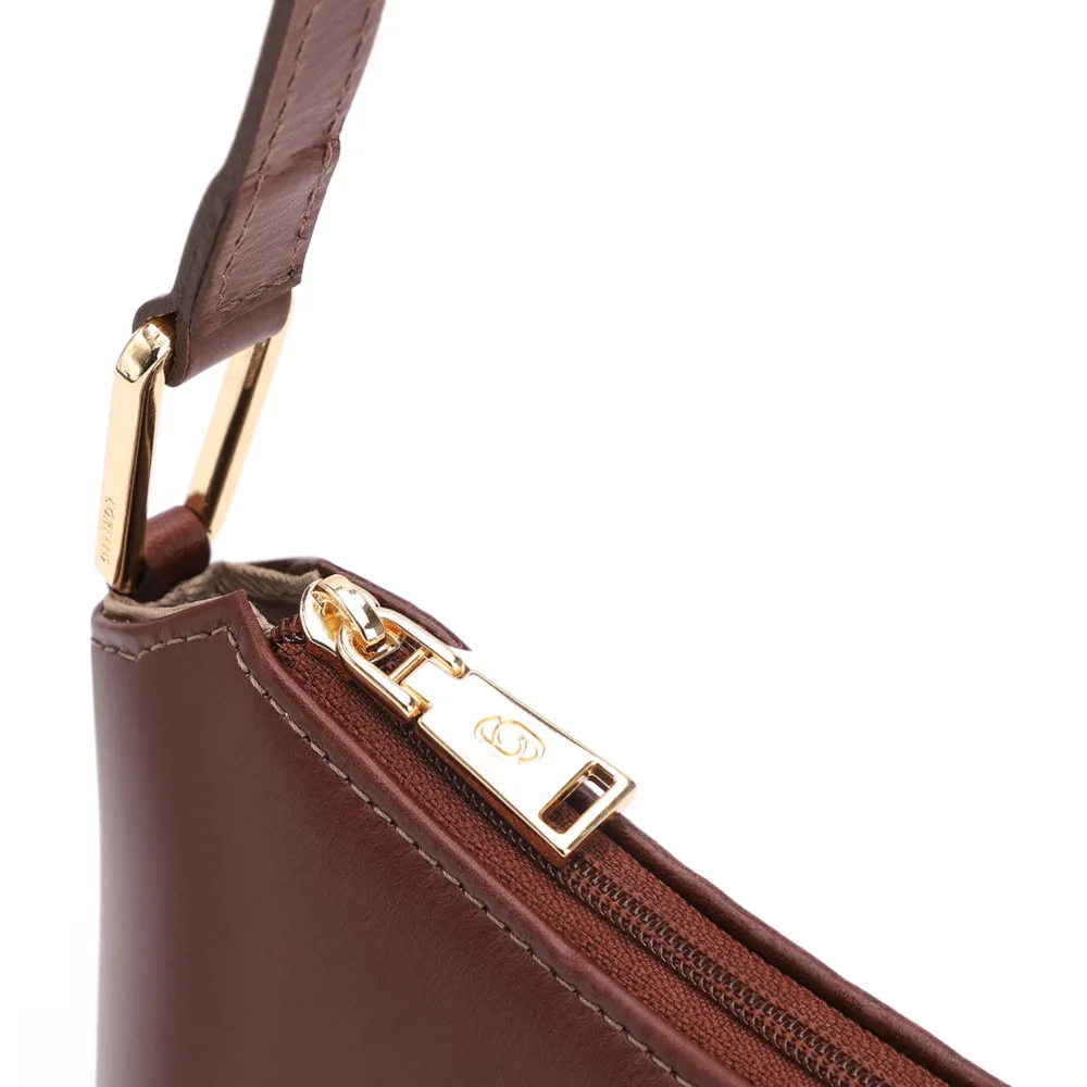 Bolsa De Ombro Couro Marrom - imagem 5