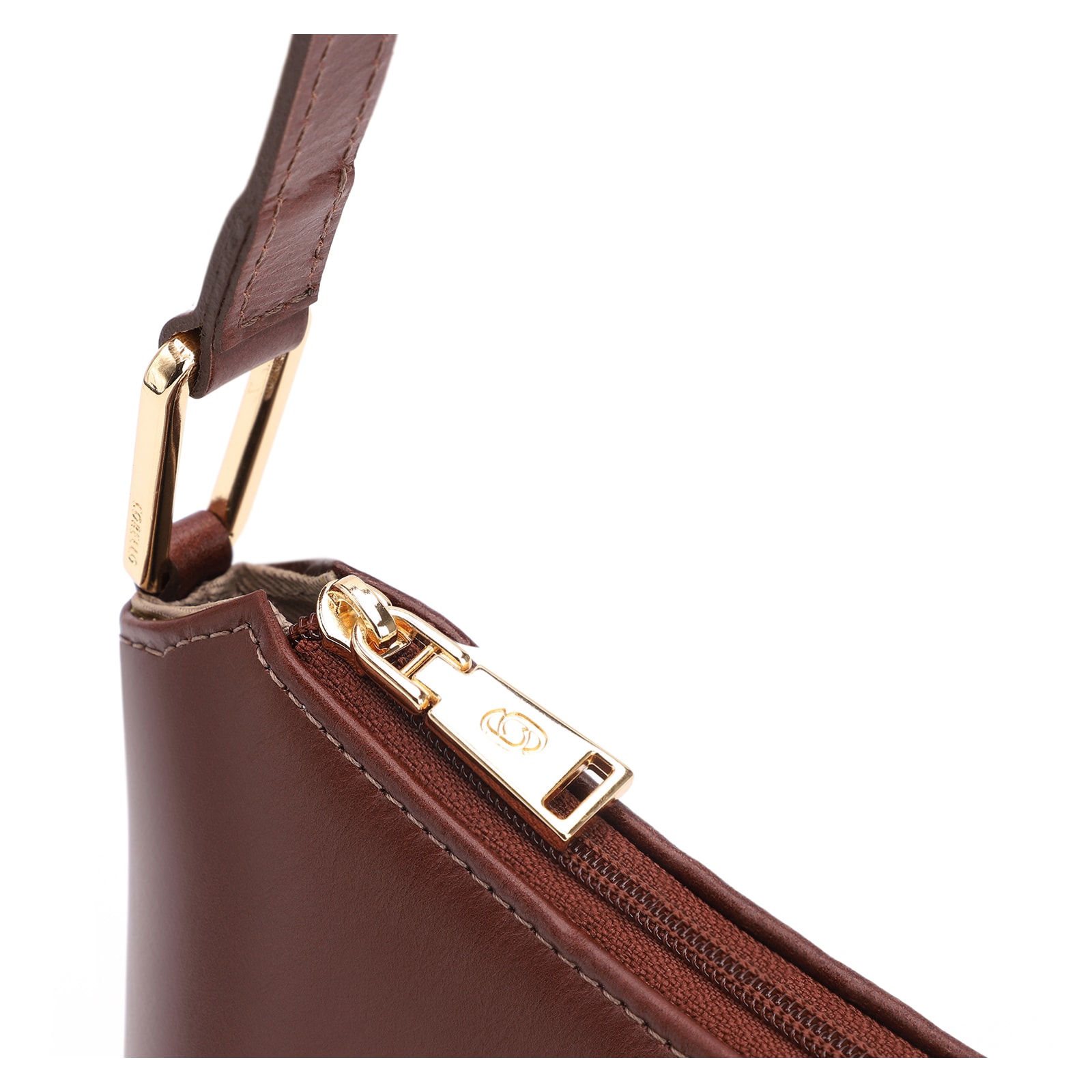 Bolsa De Ombro Couro Marrom