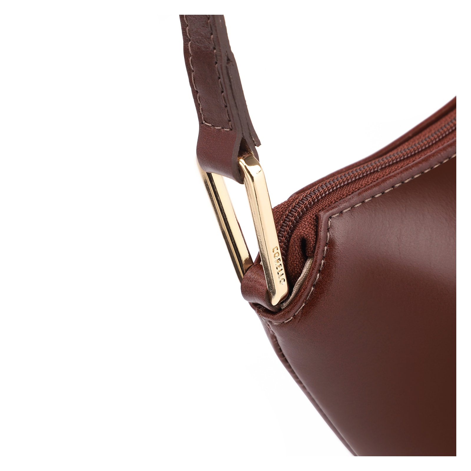 Bolsa De Ombro Couro Marrom