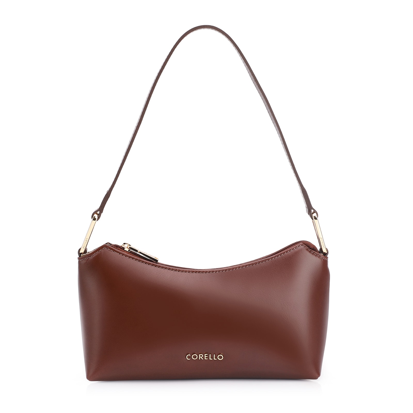 Bolsa De Ombro Couro Marrom