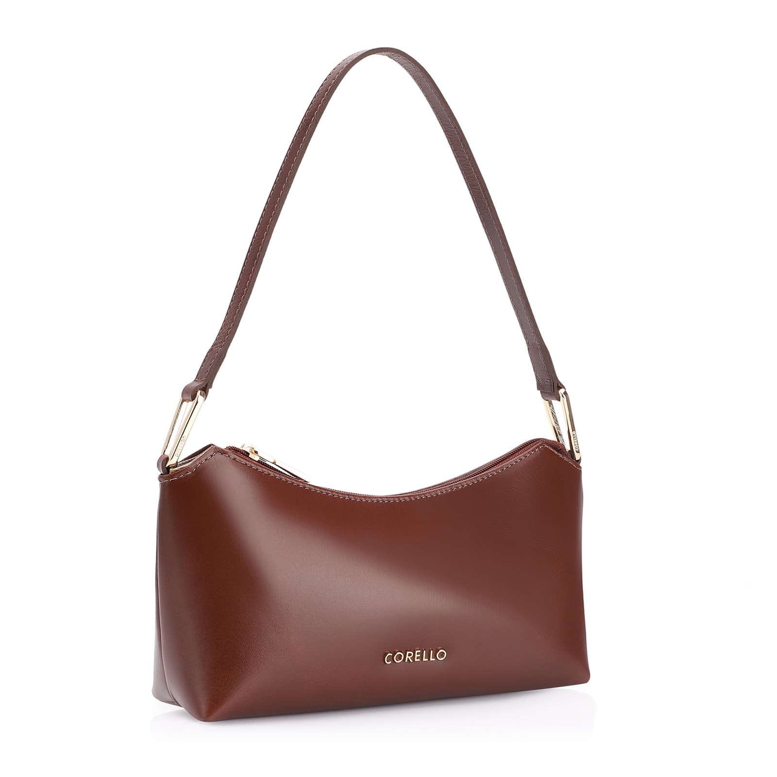 Bolsa De Ombro Couro Marrom