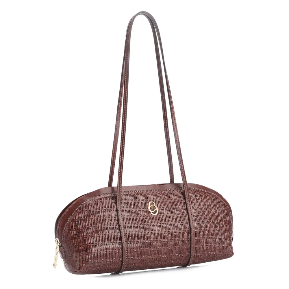 Bolsa De Ombro Couro Marrom - imagem 3
