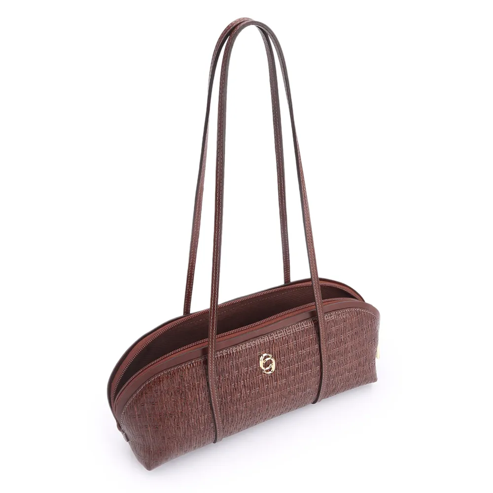 Bolsa De Ombro Couro Marrom - imagem 5