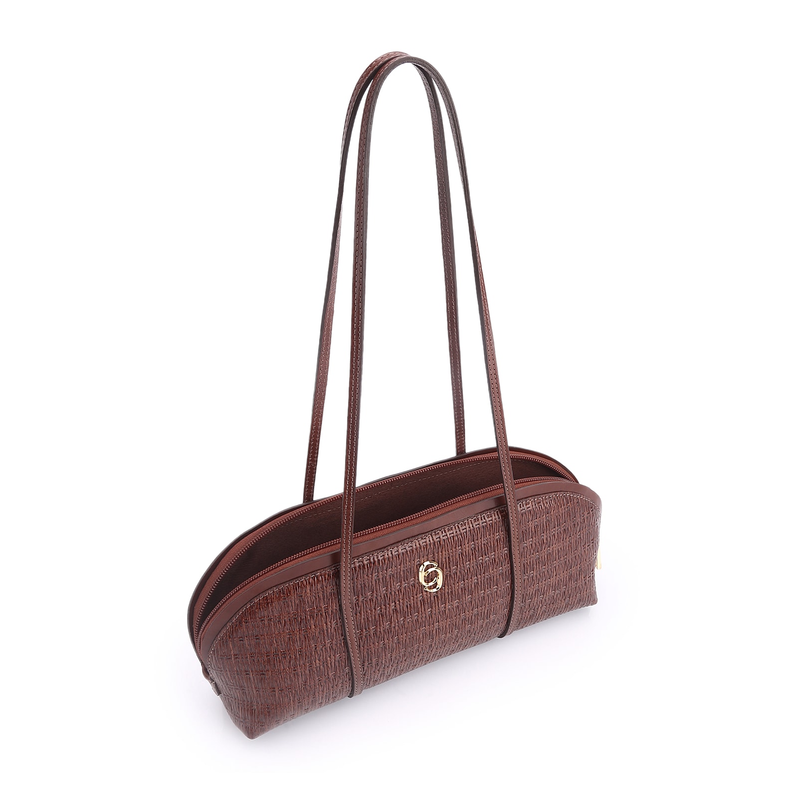 Bolsa De Ombro Couro Marrom