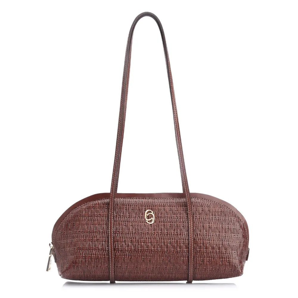 Bolsa De Ombro Couro Marrom