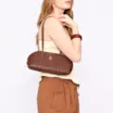 Bolsa De Ombro Couro Marrom - imagem 2
