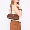 Bolsa De Ombro Couro Marrom - imagem 2