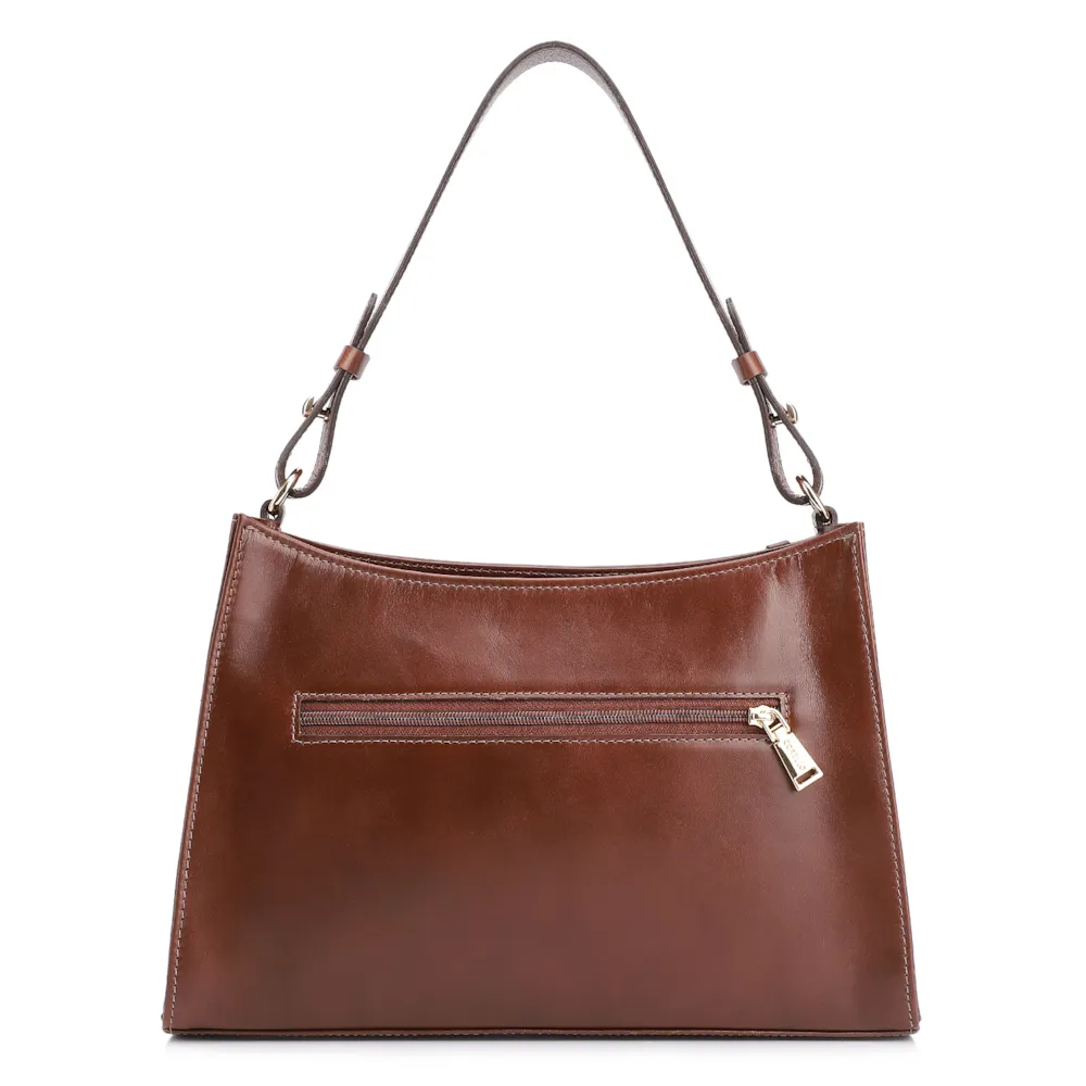 Bolsa De Ombro Couro Marrom - imagem 3