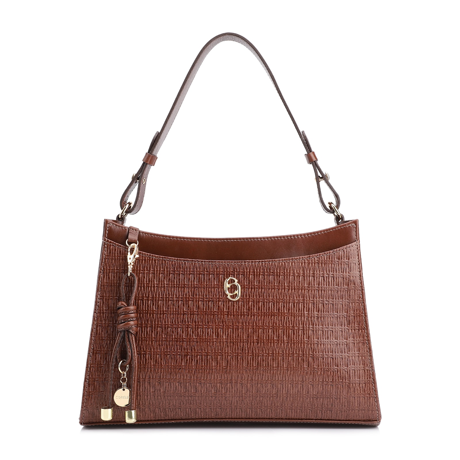 Bolsa De Ombro Couro Marrom