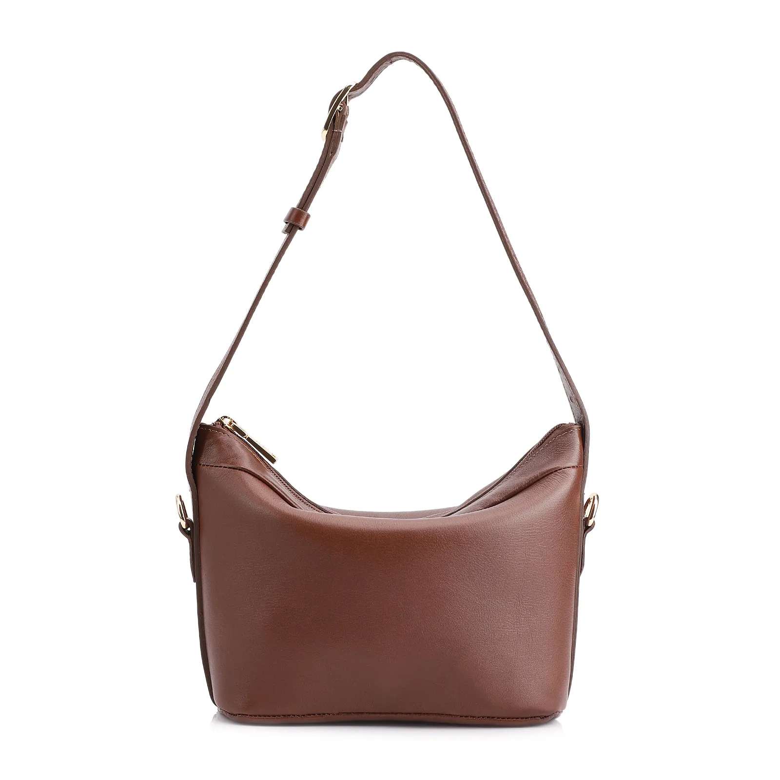 Bolsa De Ombro Couro Marrom