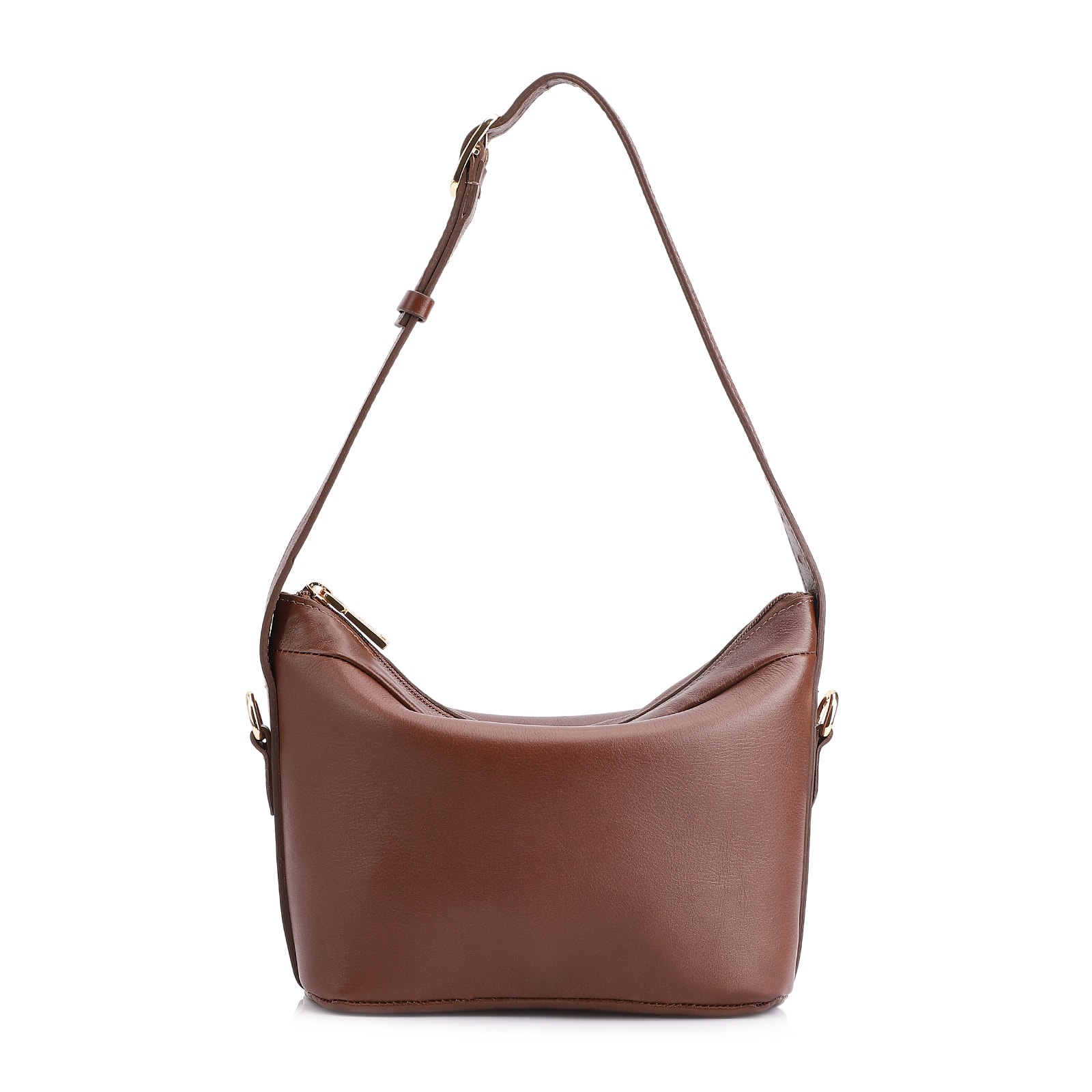 Bolsa De Ombro Couro Marrom