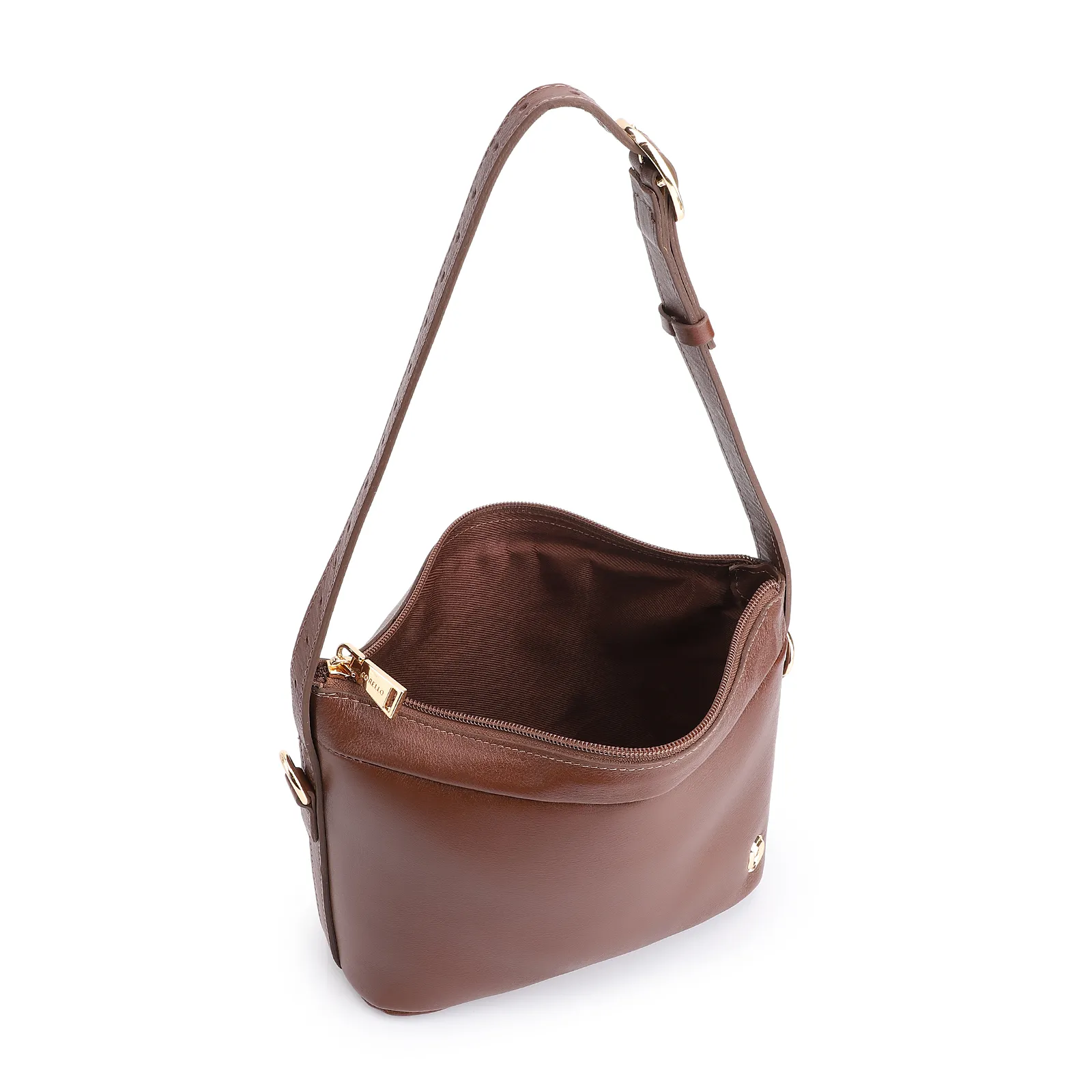 Bolsa De Ombro Couro Marrom