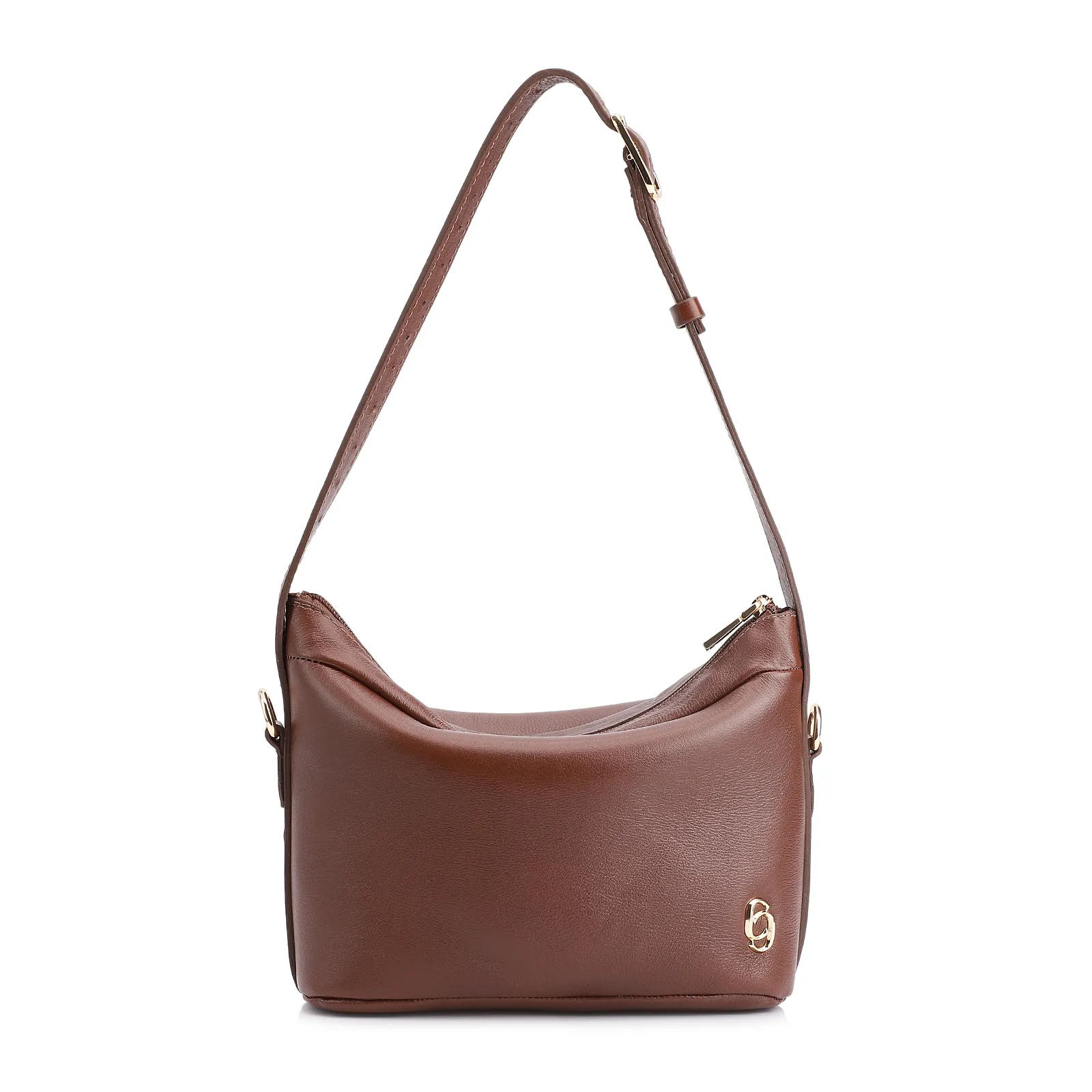 Bolsa De Ombro Couro Marrom
