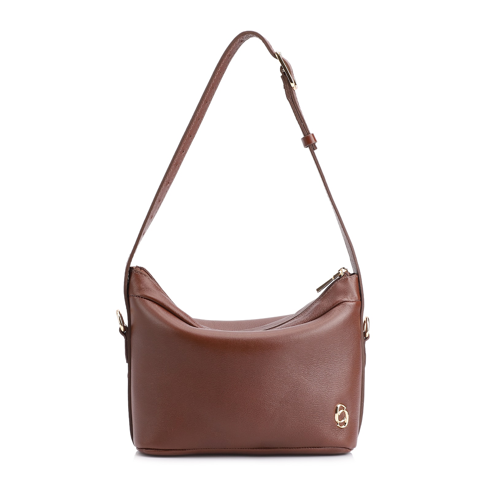 Bolsa De Ombro Couro Marrom