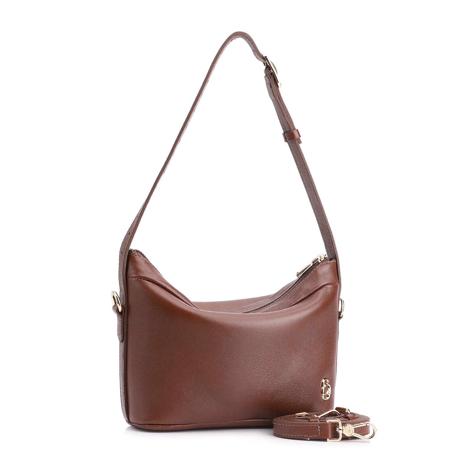 Bolsa De Ombro Couro Marrom
