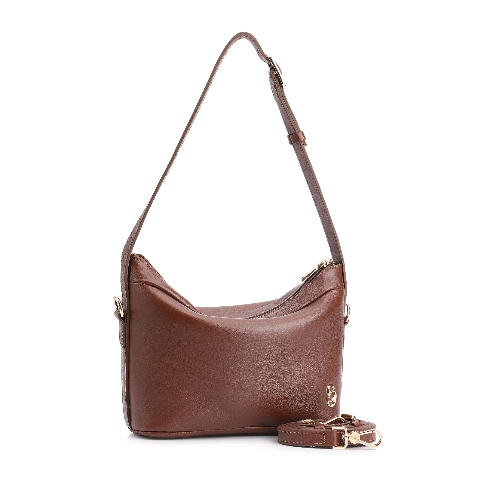 Bolsa De Ombro Couro Marrom