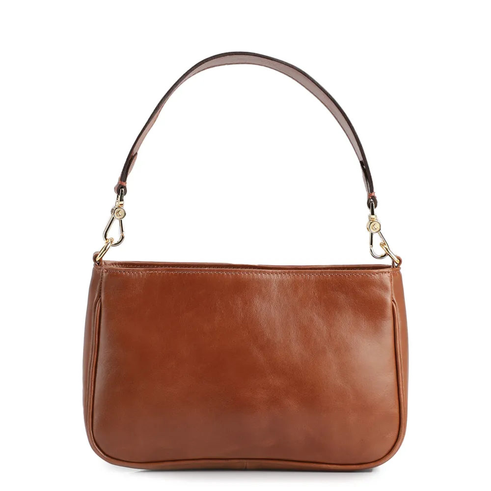 Bolsa De Ombro Couro Marrom - imagem 3
