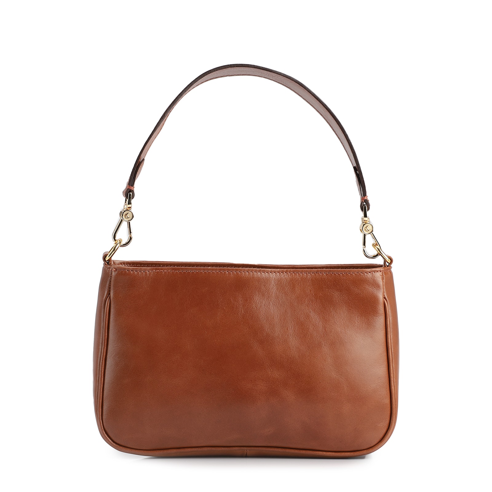 Bolsa De Ombro Couro Marrom