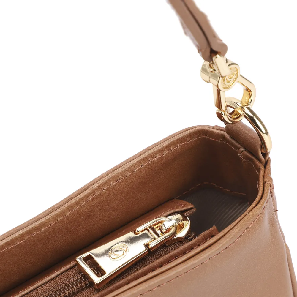 Bolsa De Ombro Couro Marrom - imagem 5