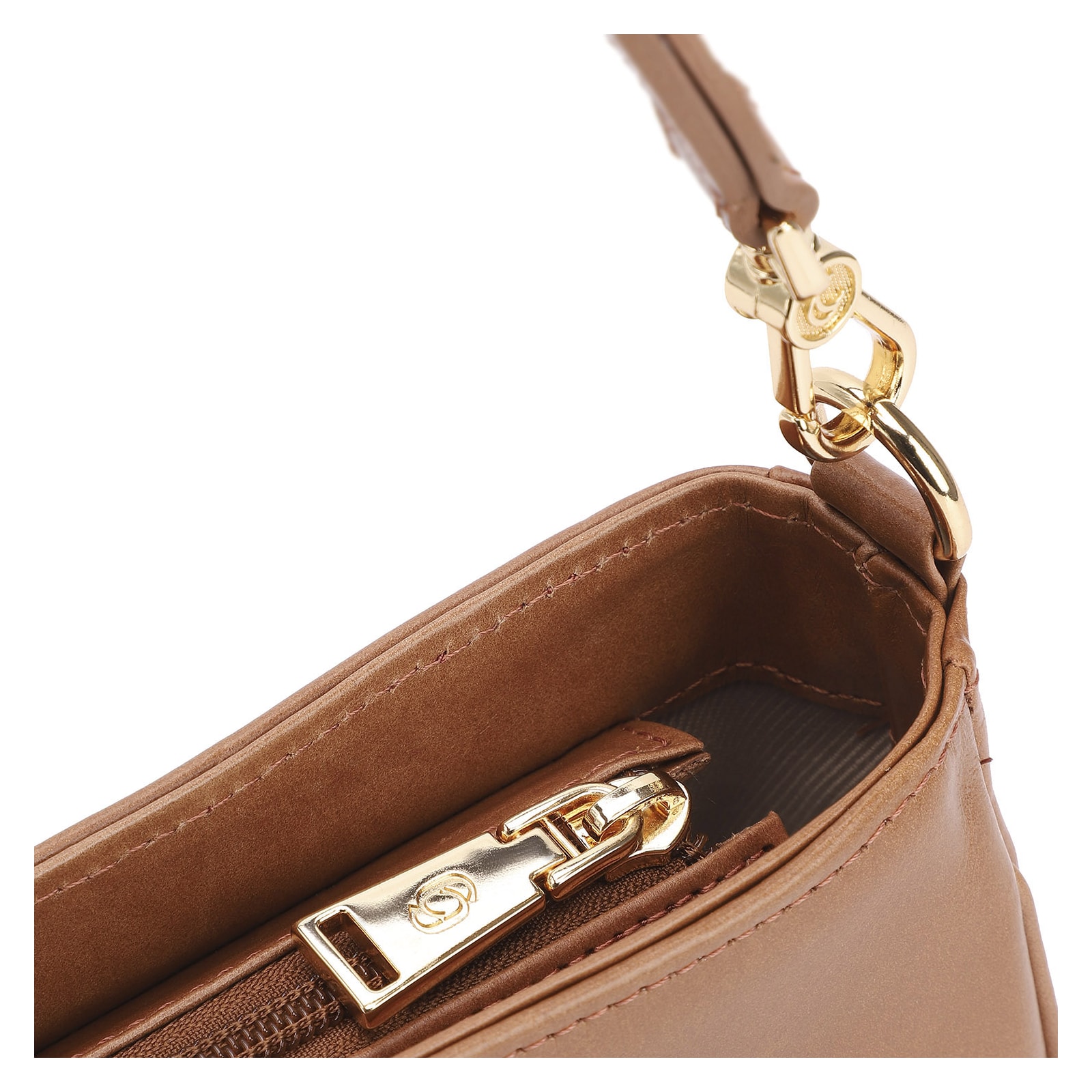Bolsa De Ombro Couro Marrom