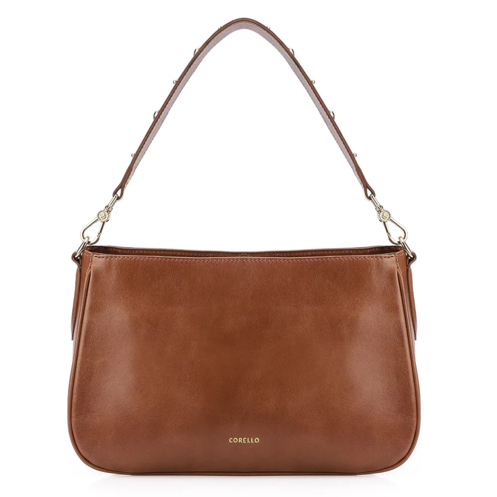 Bolsa De Ombro Couro Marrom - imagem 3