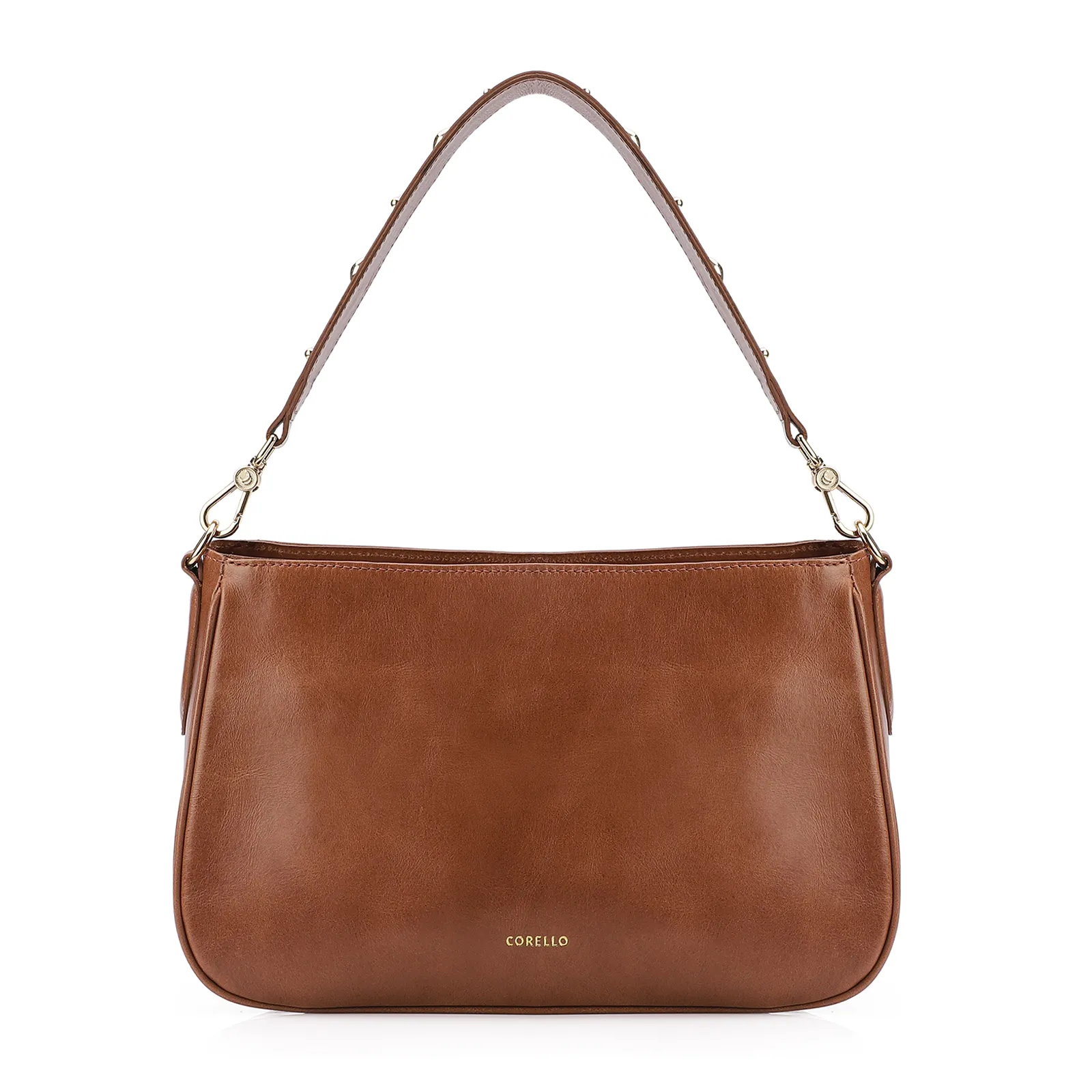 Bolsa De Ombro Couro Marrom