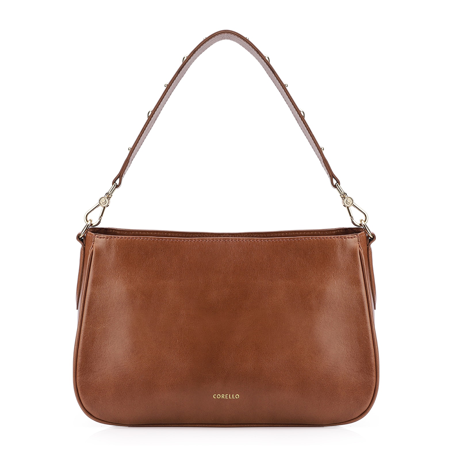 Bolsa De Ombro Couro Marrom