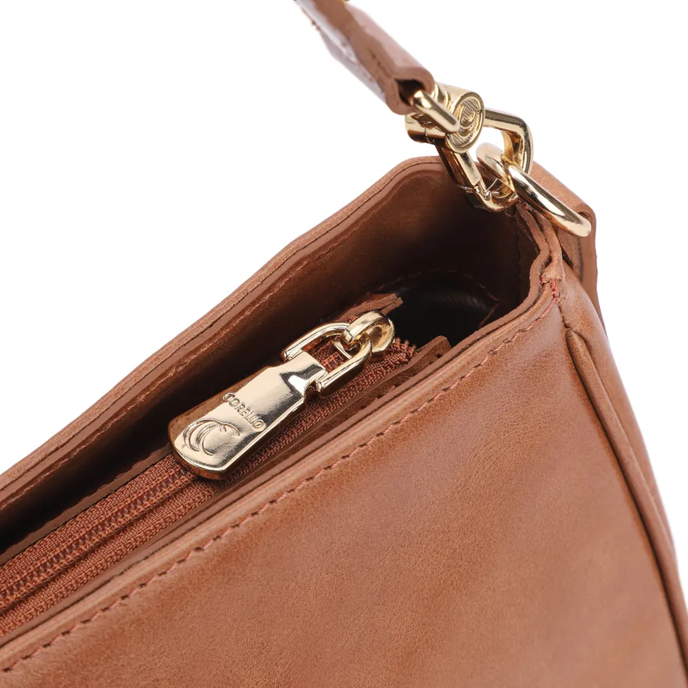 Bolsa De Ombro Couro Marrom - imagem 5