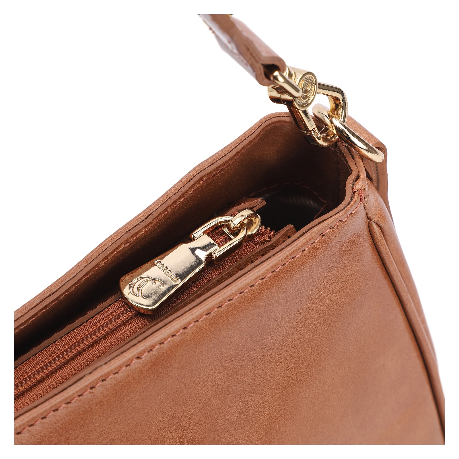 Bolsa De Ombro Couro Marrom
