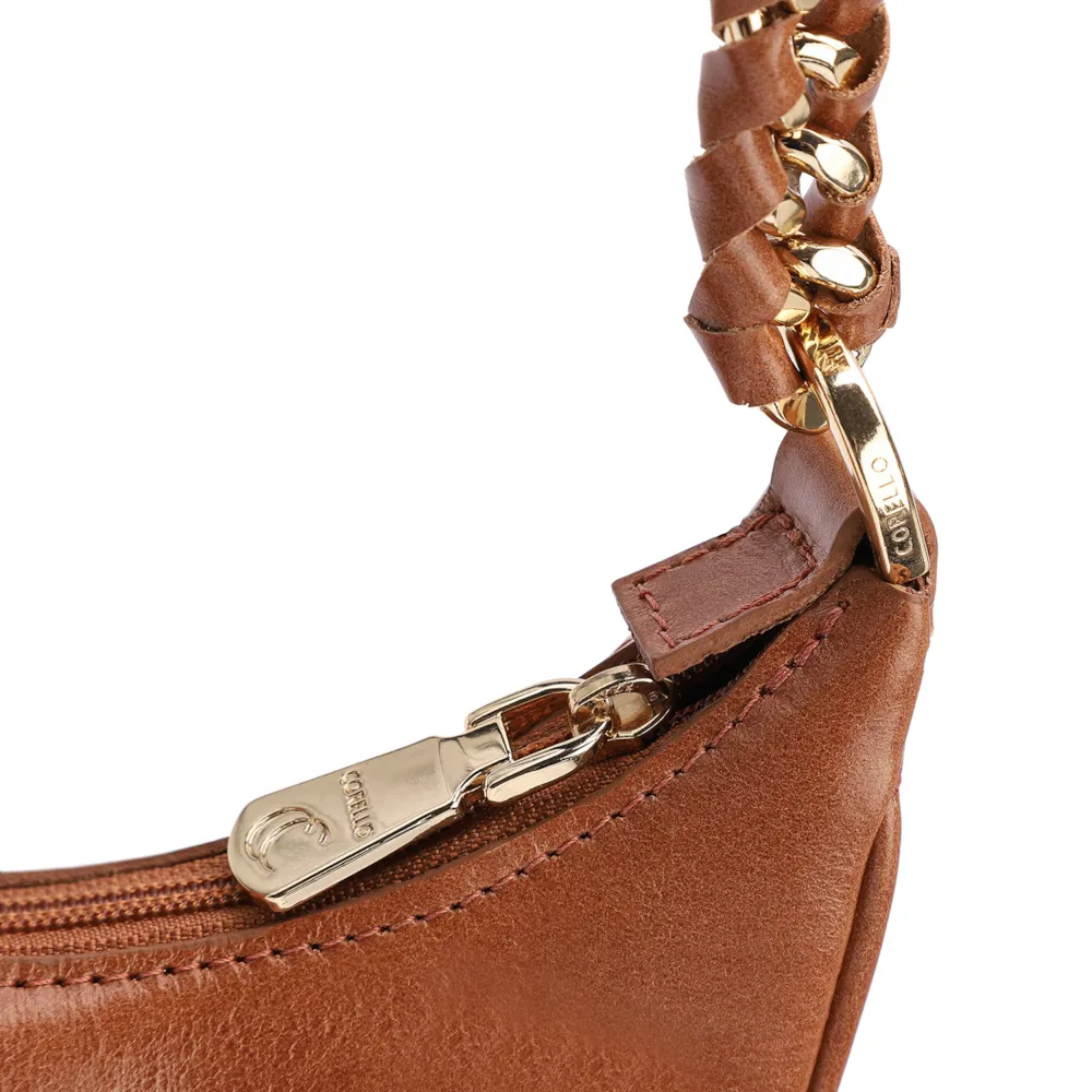 Bolsa De Ombro Couro Marrom - imagem 5