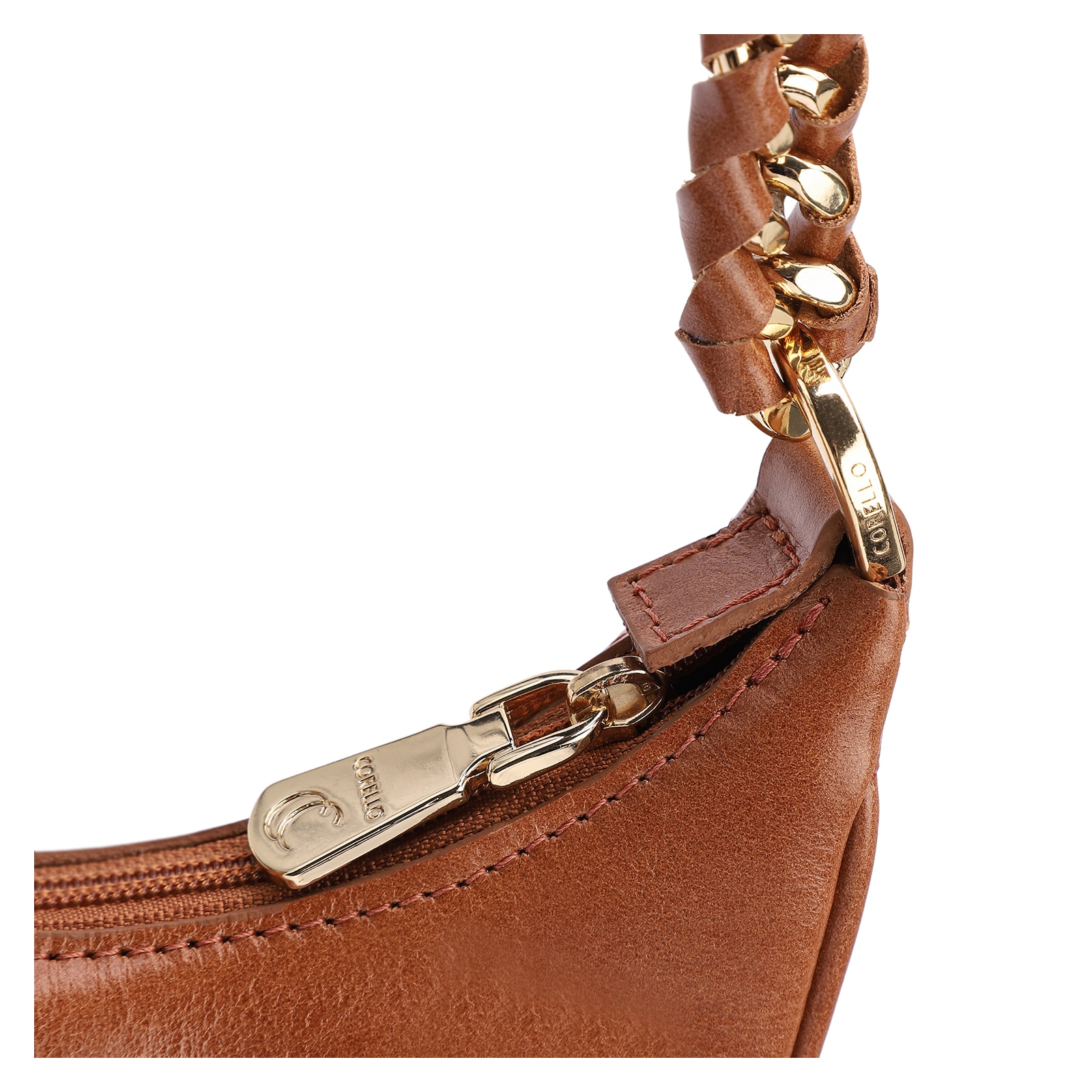 Bolsa De Ombro Couro Marrom