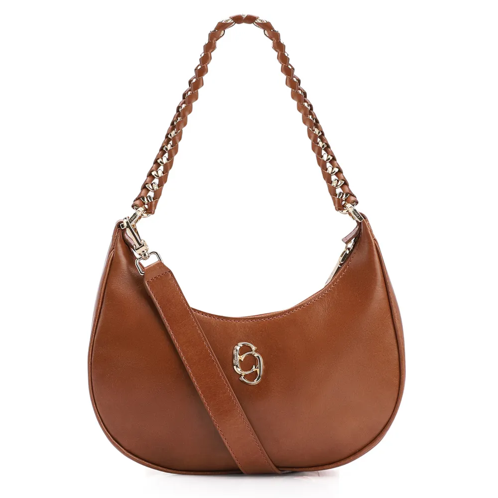 Bolsa De Ombro Couro Marrom