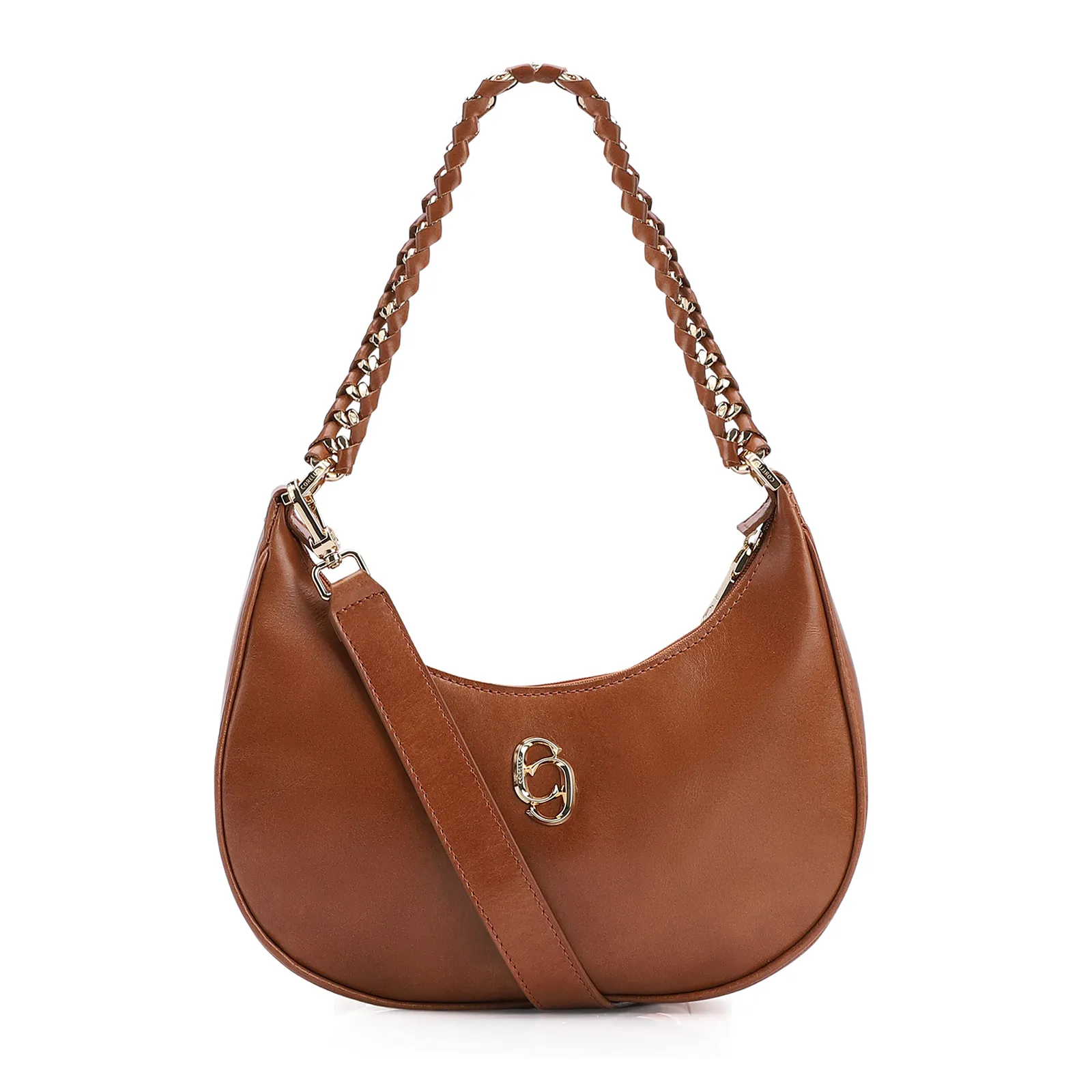 Bolsa De Ombro Couro Marrom