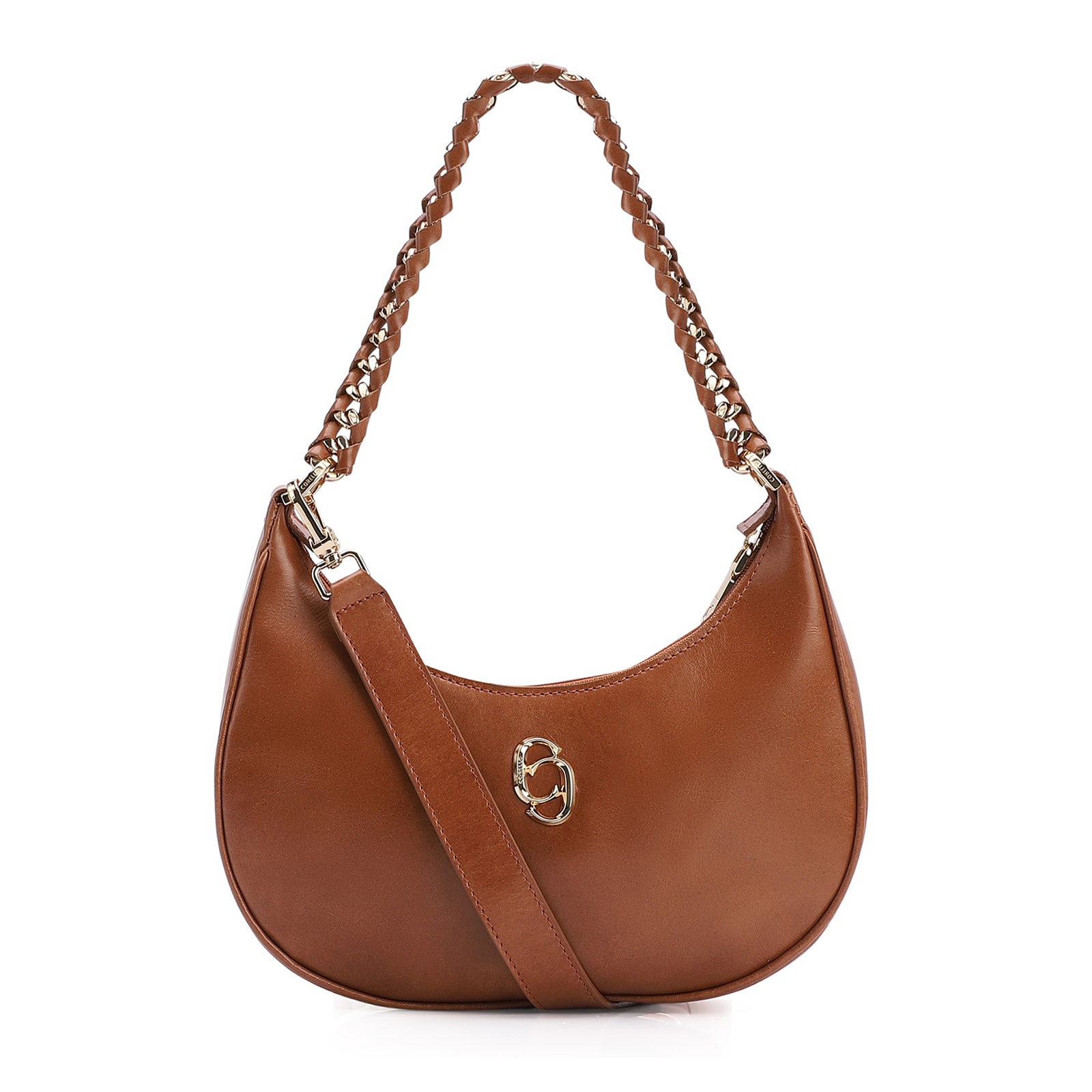 Bolsa De Ombro Couro Marrom
