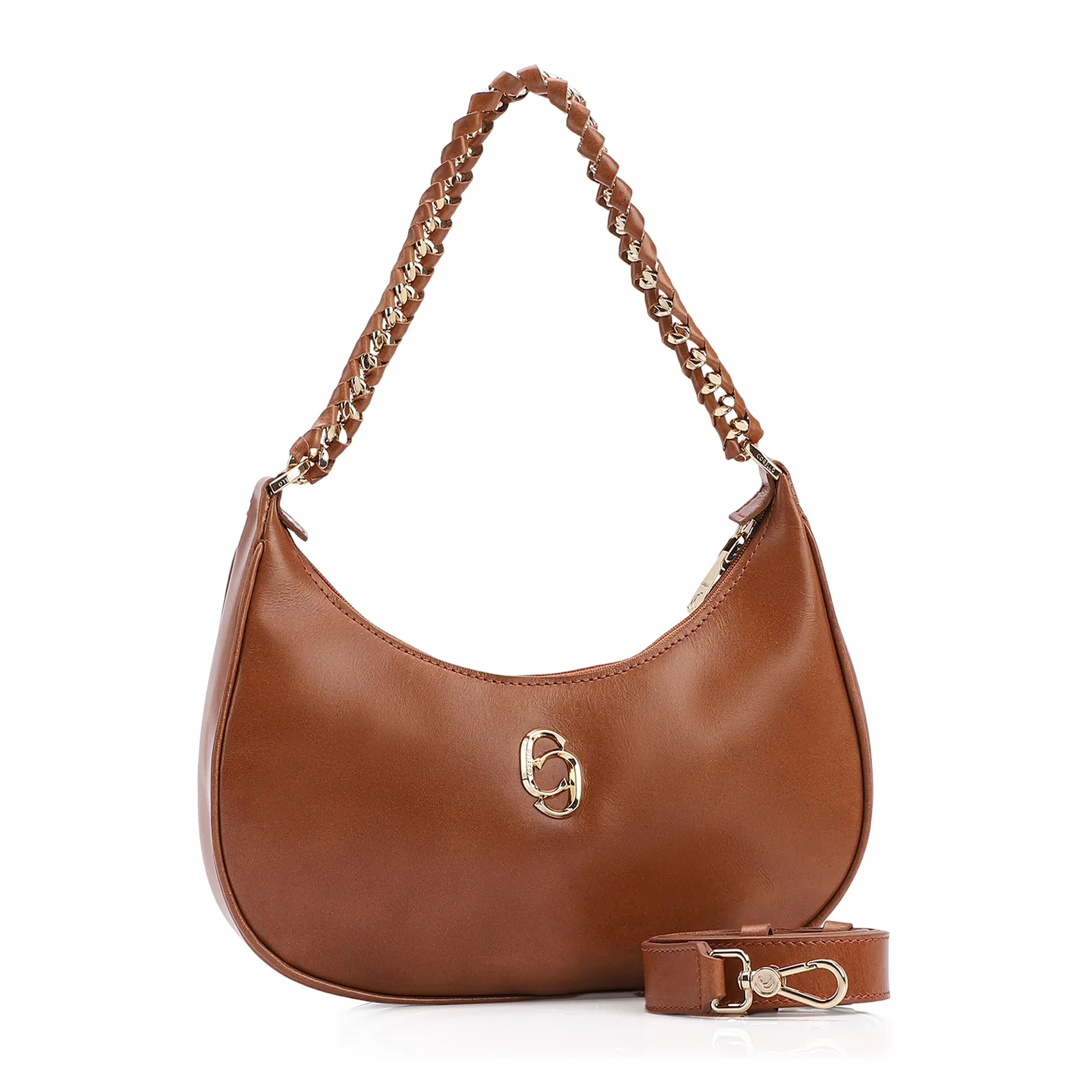 Bolsa De Ombro Couro Marrom