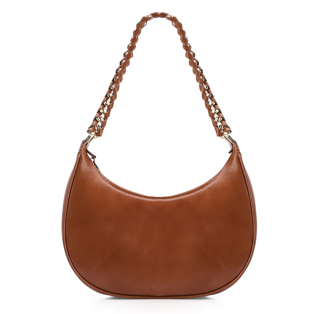 Bolsa De Ombro Couro Marrom - imagem 3