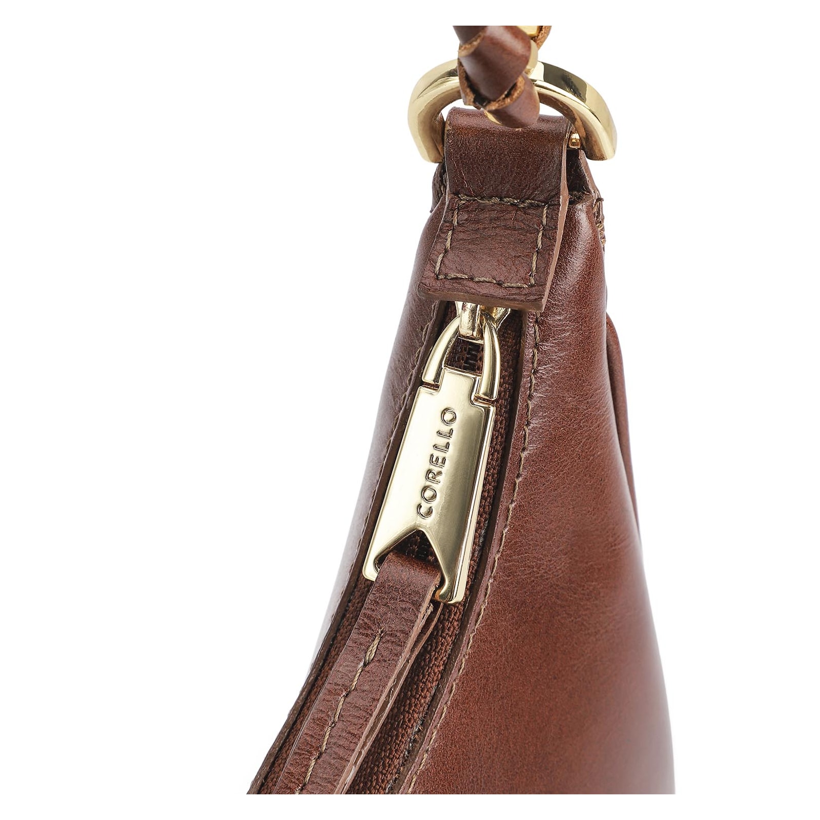 Bolsa De Ombro Couro Marrom