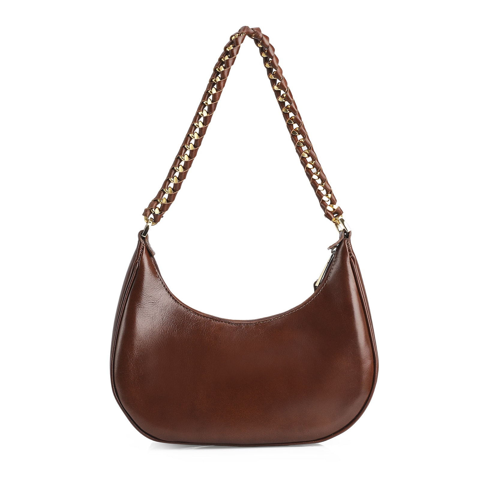 Bolsa De Ombro Couro Marrom