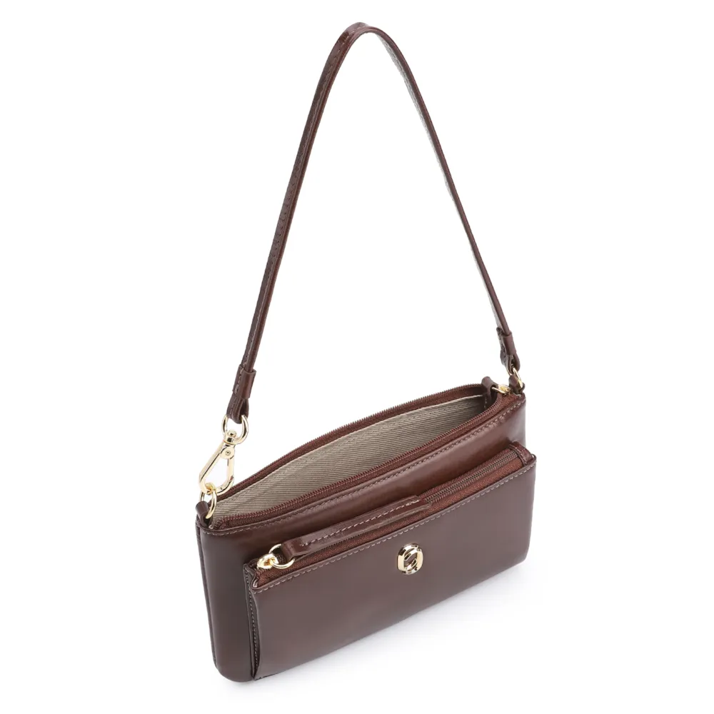 Bolsa De Ombro Couro Marrom - imagem 4