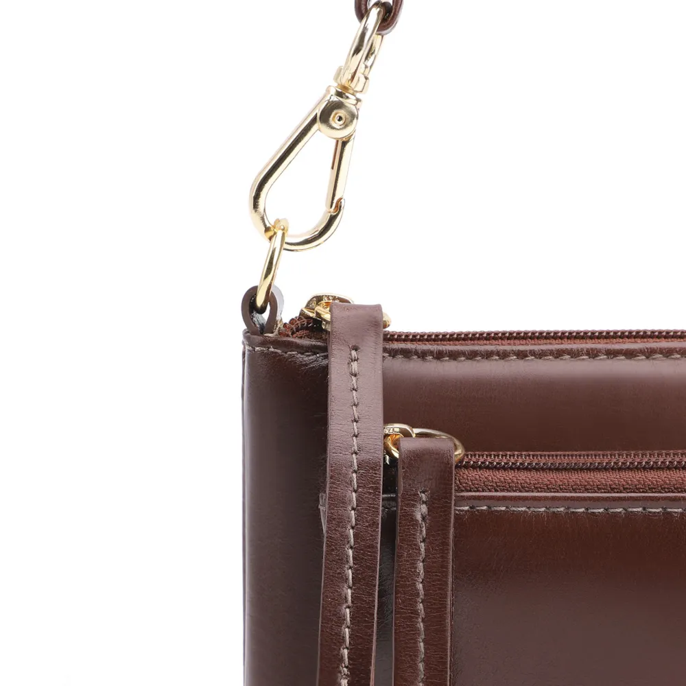 Bolsa De Ombro Couro Marrom - imagem 5