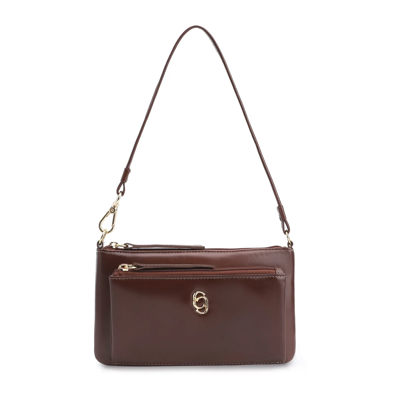 Bolsa De Ombro Couro Marrom